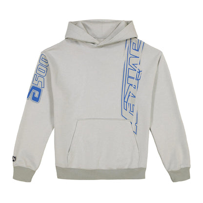Grey - Front - Avirex Mens Spider Racer Hoodie