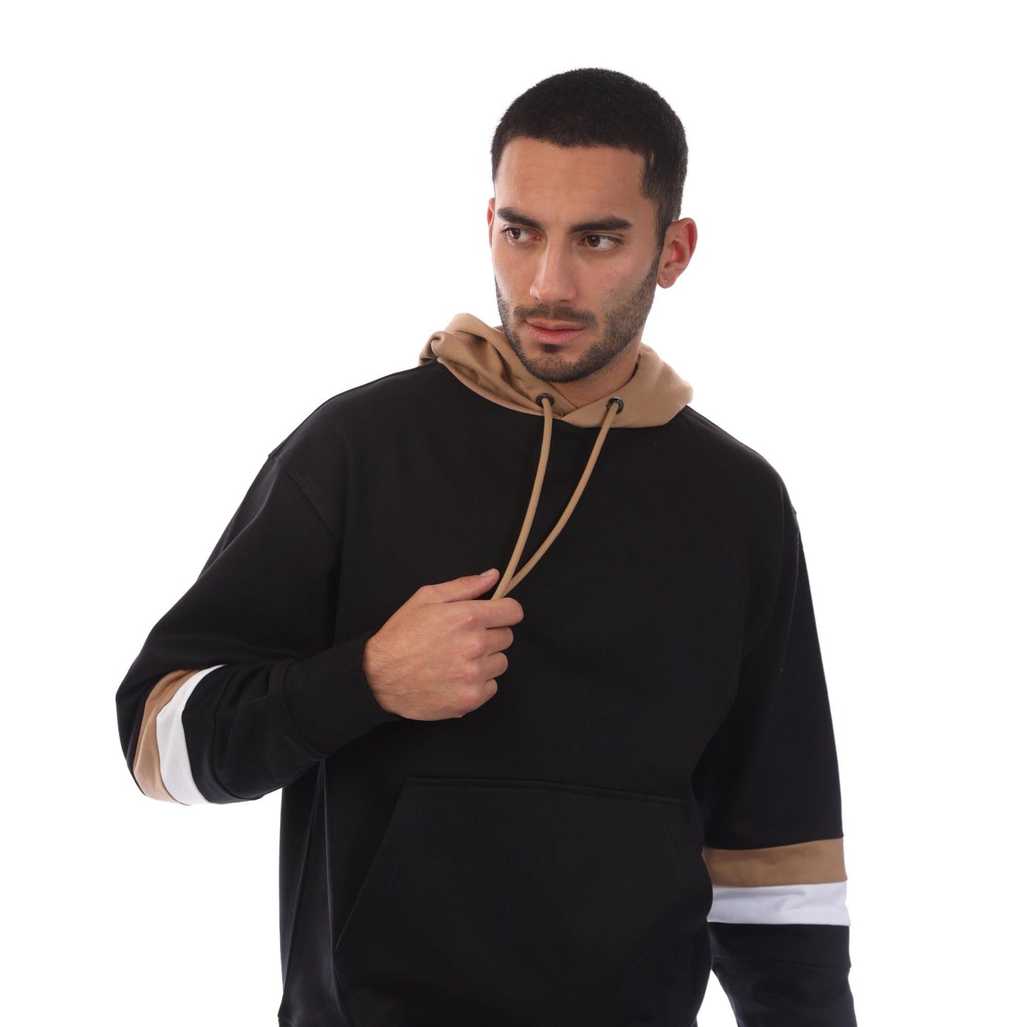 Black - Side - Boss Mens Sullivan 20 Hoodie