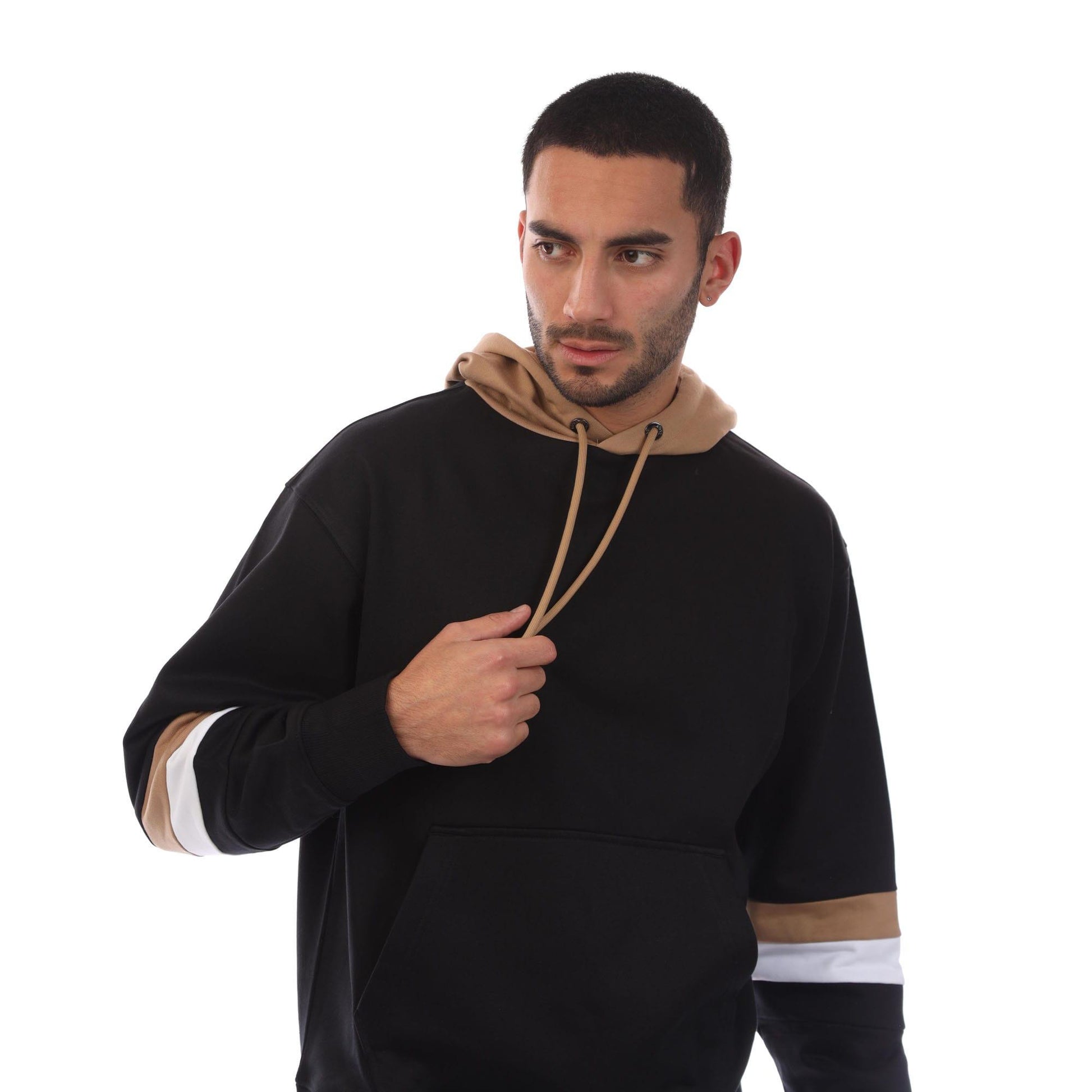 Black - Side - Boss Mens Sullivan 20 Hoodie