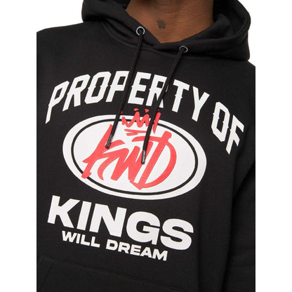 Black - Side - Kings Will Dream Mens Overhead Hoodie