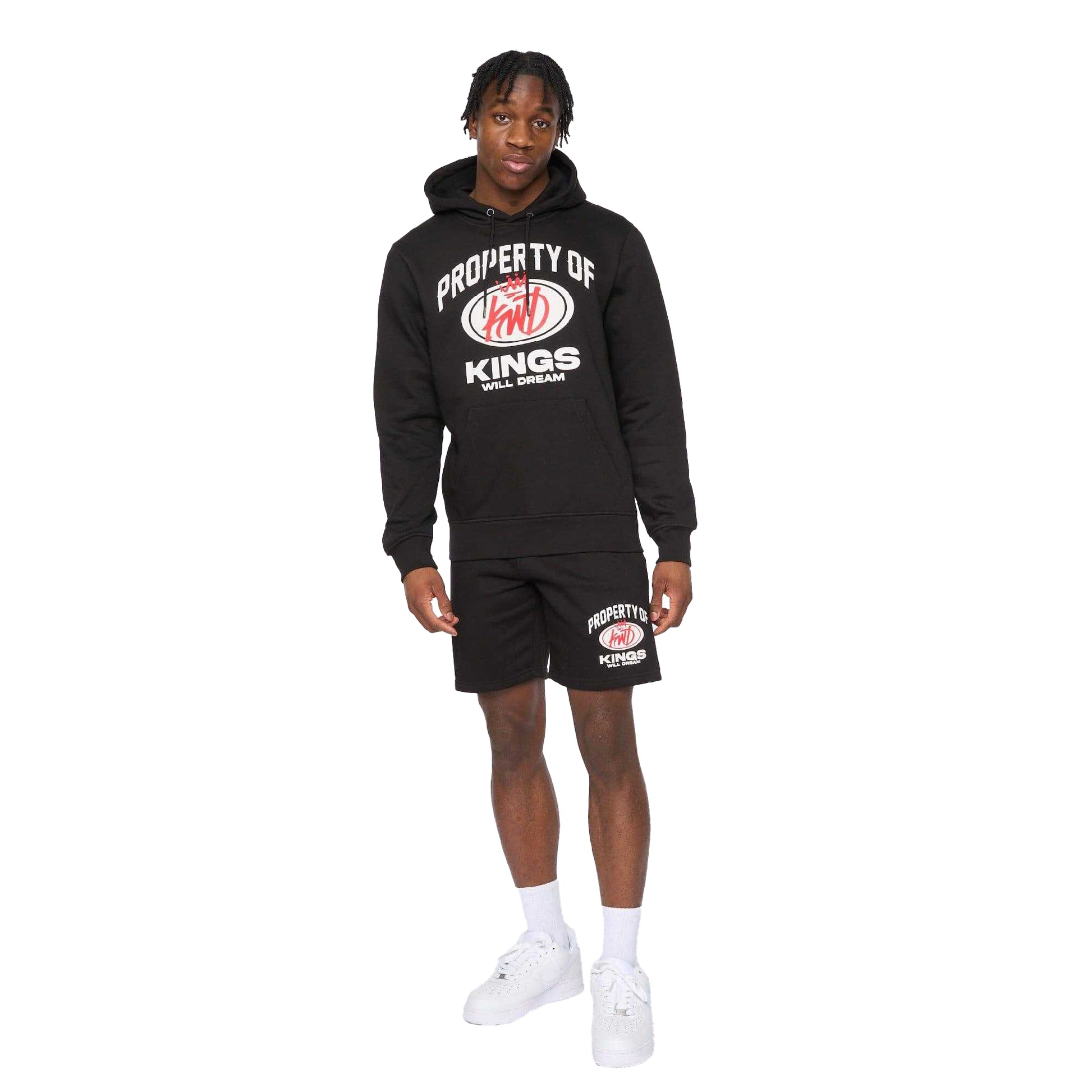 Black - Pack Shot - Kings Will Dream Mens Overhead Hoodie