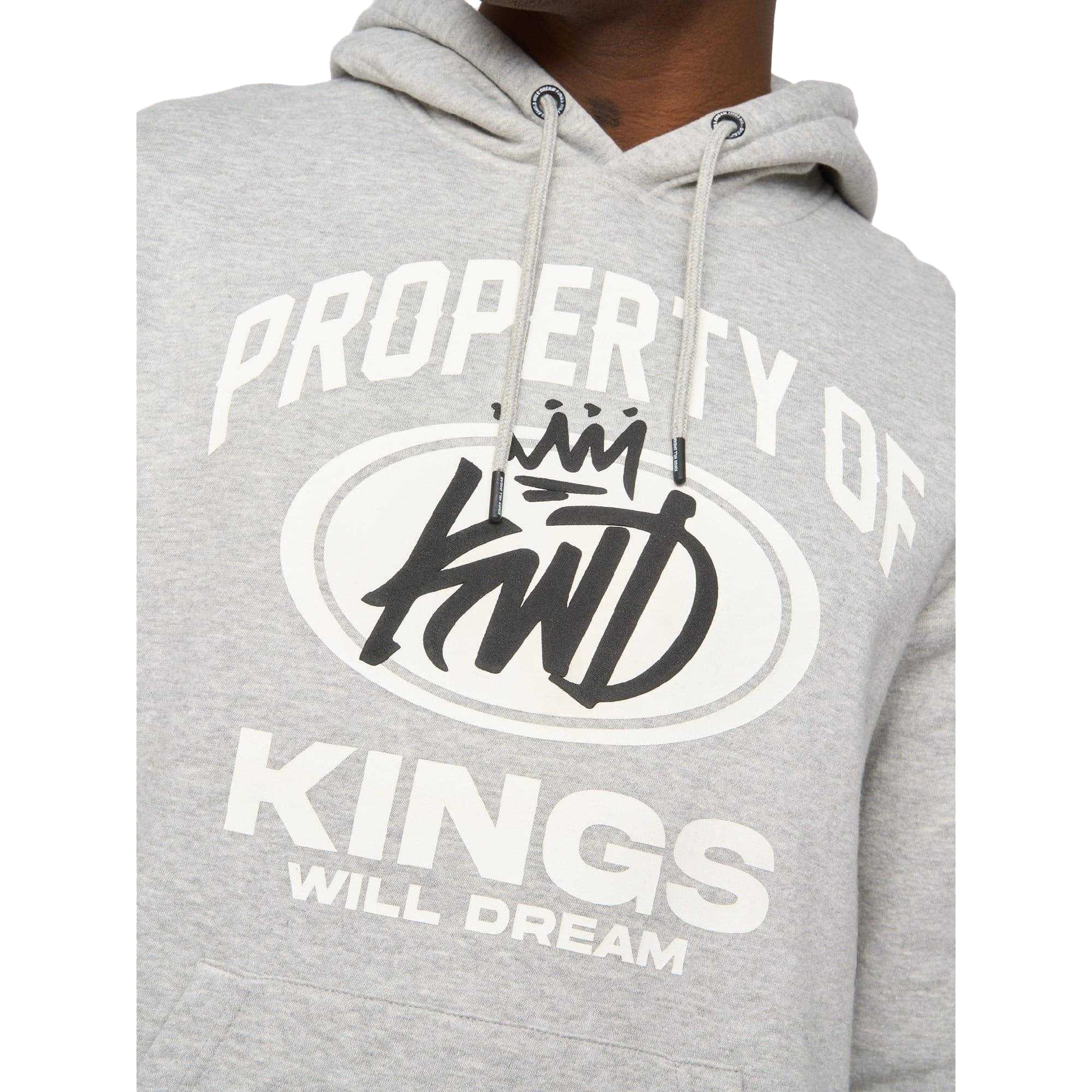 Grey - Side - Kings Will Dream Mens Overhead Hoodie