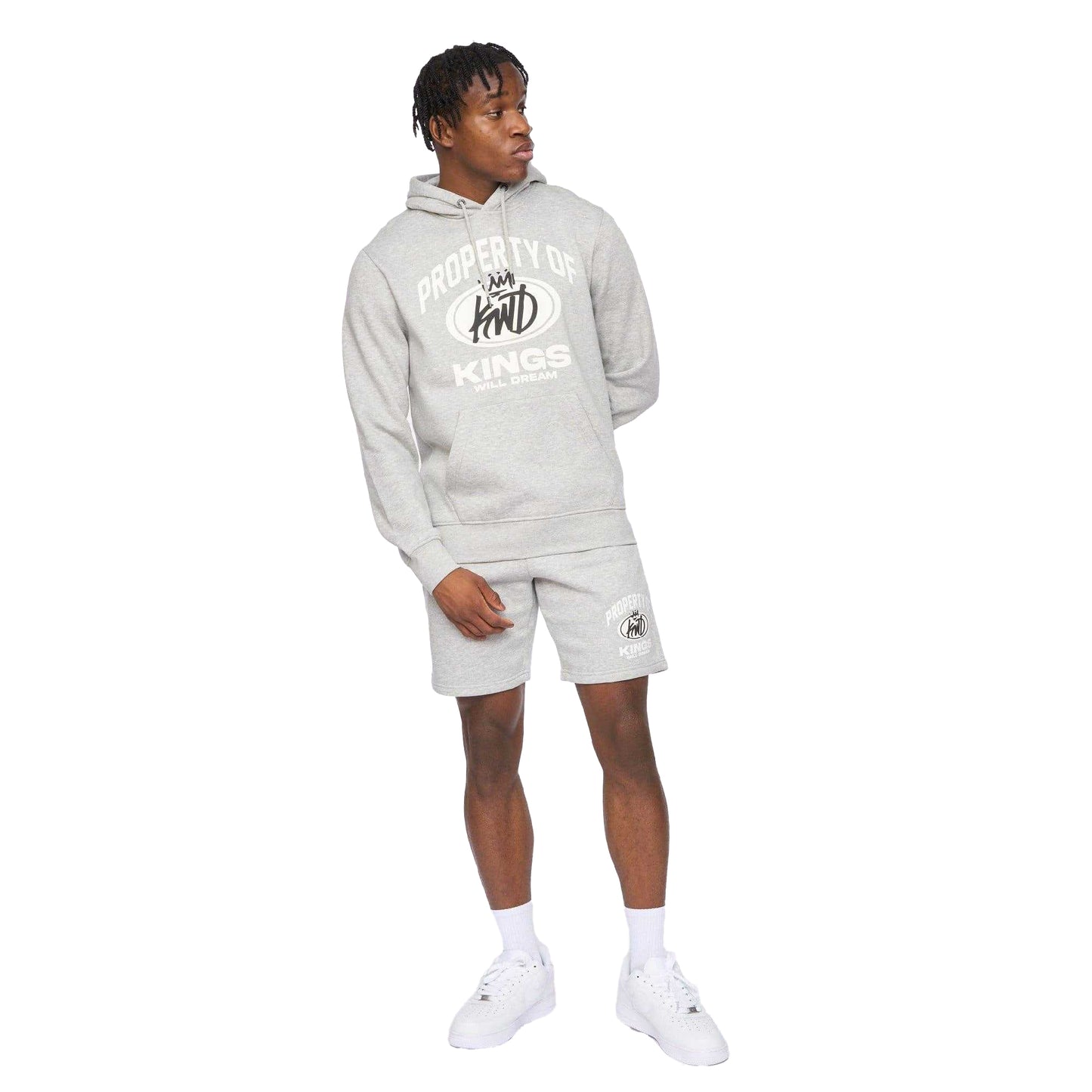 Grey - Pack Shot - Kings Will Dream Mens Overhead Hoodie