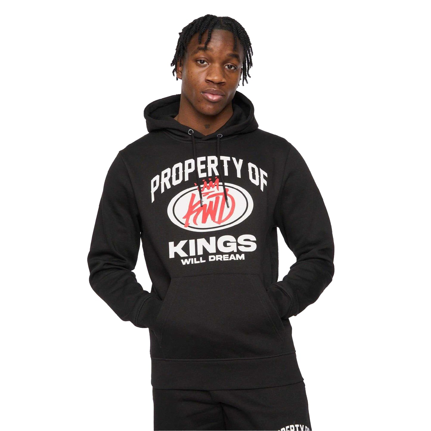 Black - Front - Kings Will Dream Mens Overhead Hoodie