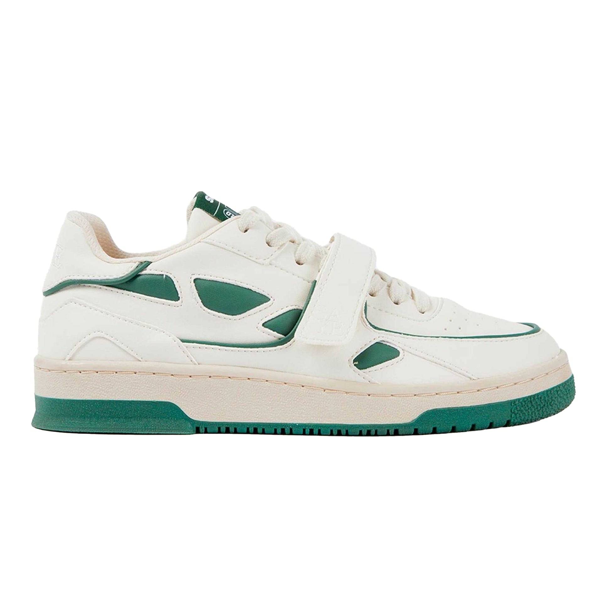 White-Green - Front - Saye Mens M92 Bold Trainers