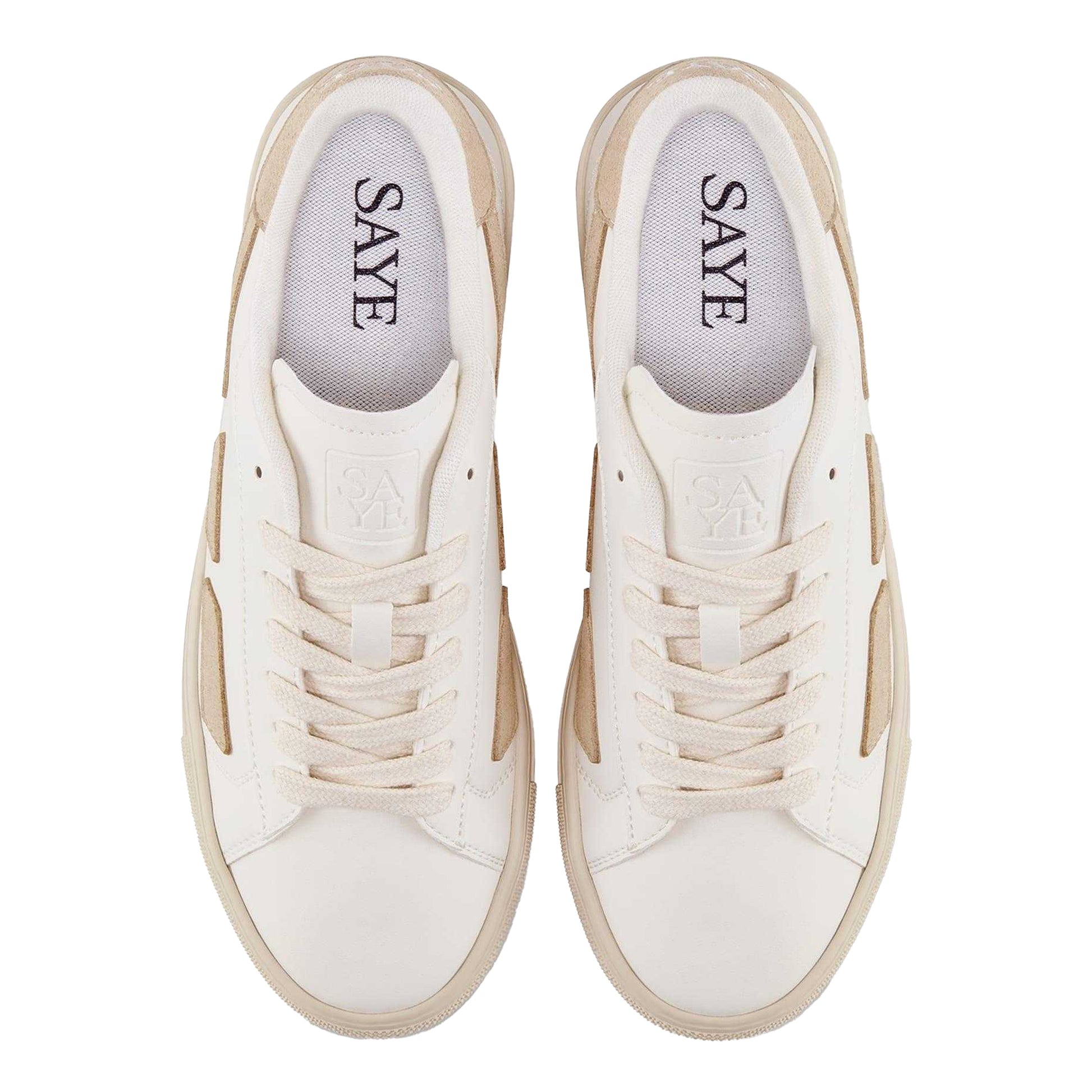 Sand - Side - Saye Womens-Ladies M99 Vegan Trainers