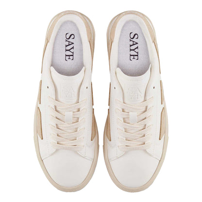 Sand - Side - Saye Womens-Ladies M99 Vegan Trainers