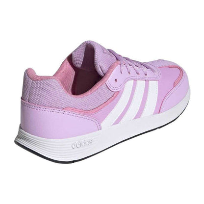 Purple - Back - Adidas Childrens-Kids Tensaur Switch Trainers