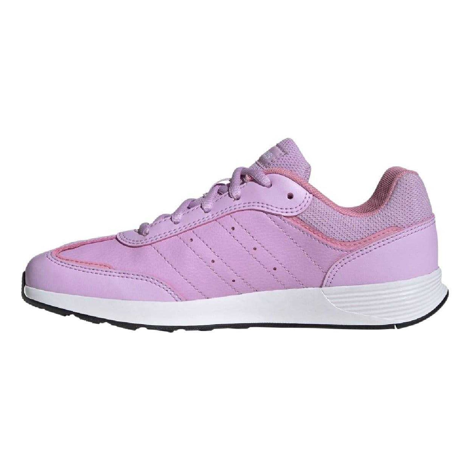 Purple - Side - Adidas Childrens-Kids Tensaur Switch Trainers