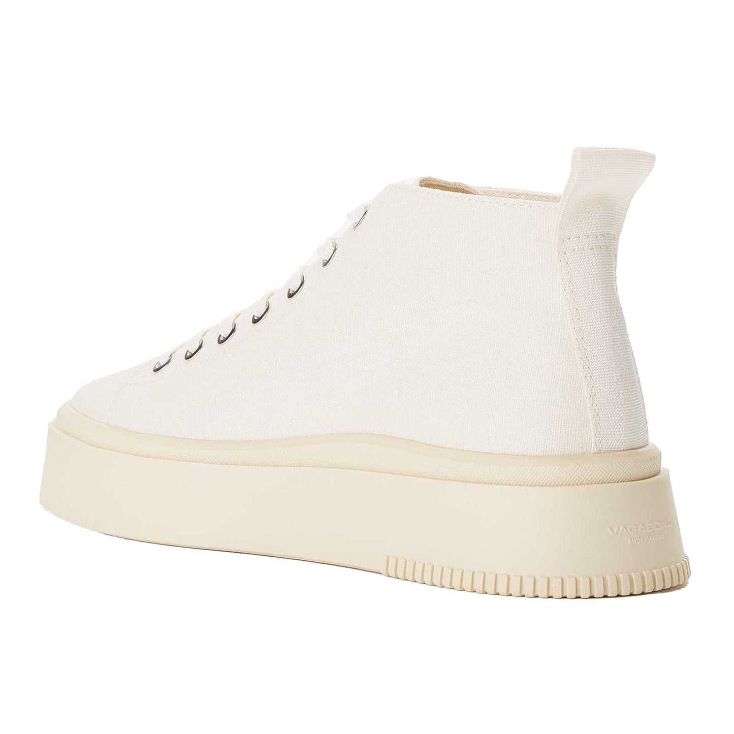Cream - Back - Vagabond Shoemakers Womens-Ladies Stacey Hi-Top Trainers