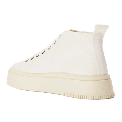 Cream - Back - Vagabond Shoemakers Womens-Ladies Stacey Hi-Top Trainers