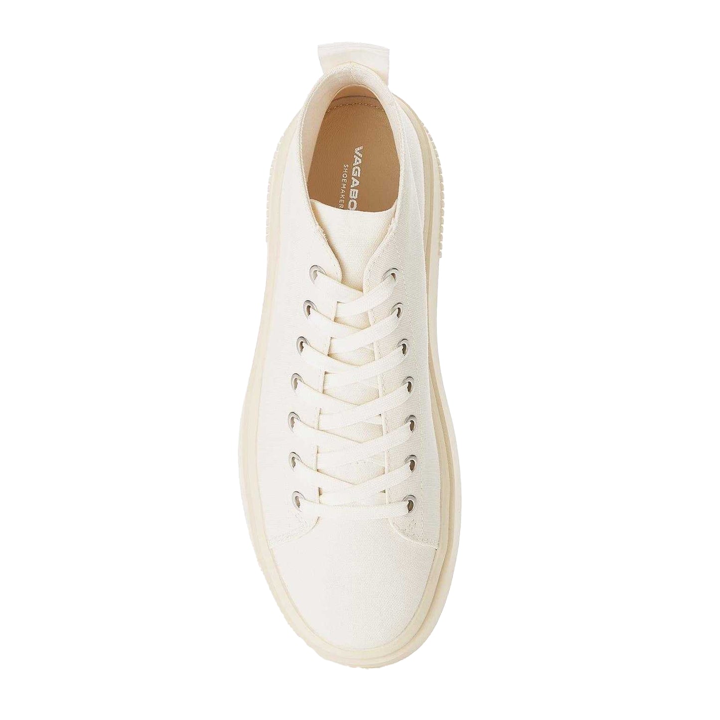Cream - Side - Vagabond Shoemakers Womens-Ladies Stacey Hi-Top Trainers
