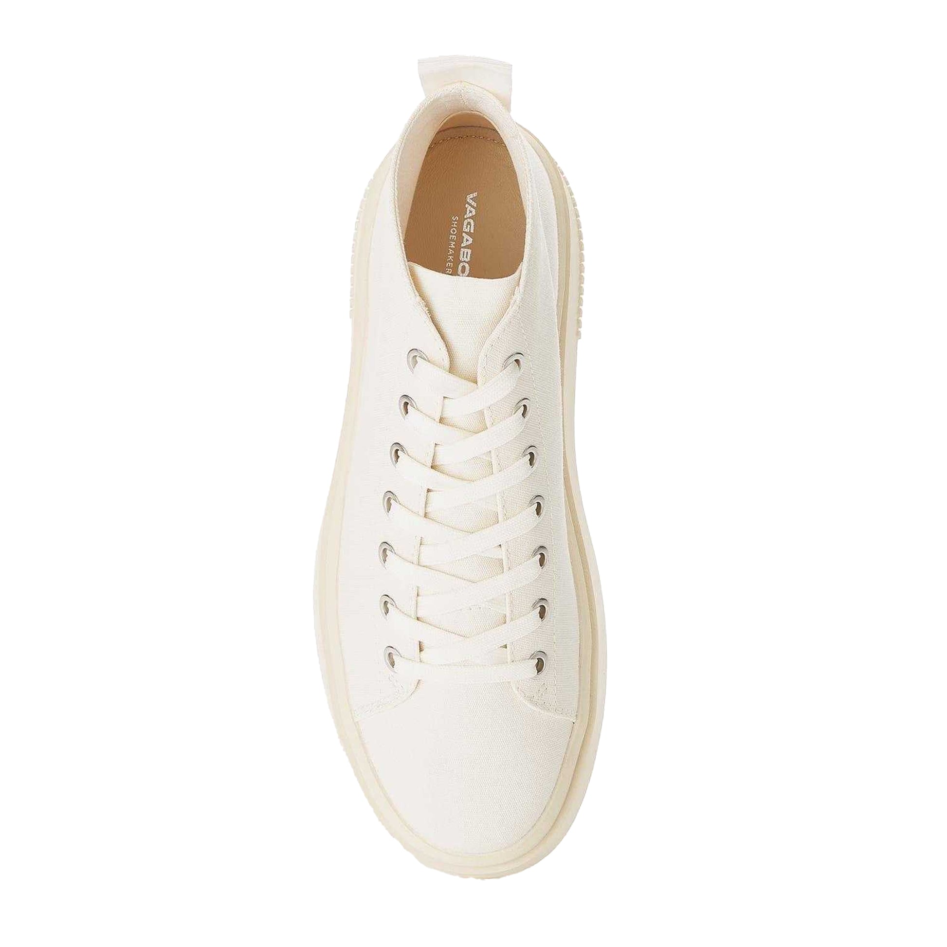 Cream - Side - Vagabond Shoemakers Womens-Ladies Stacey Hi-Top Trainers
