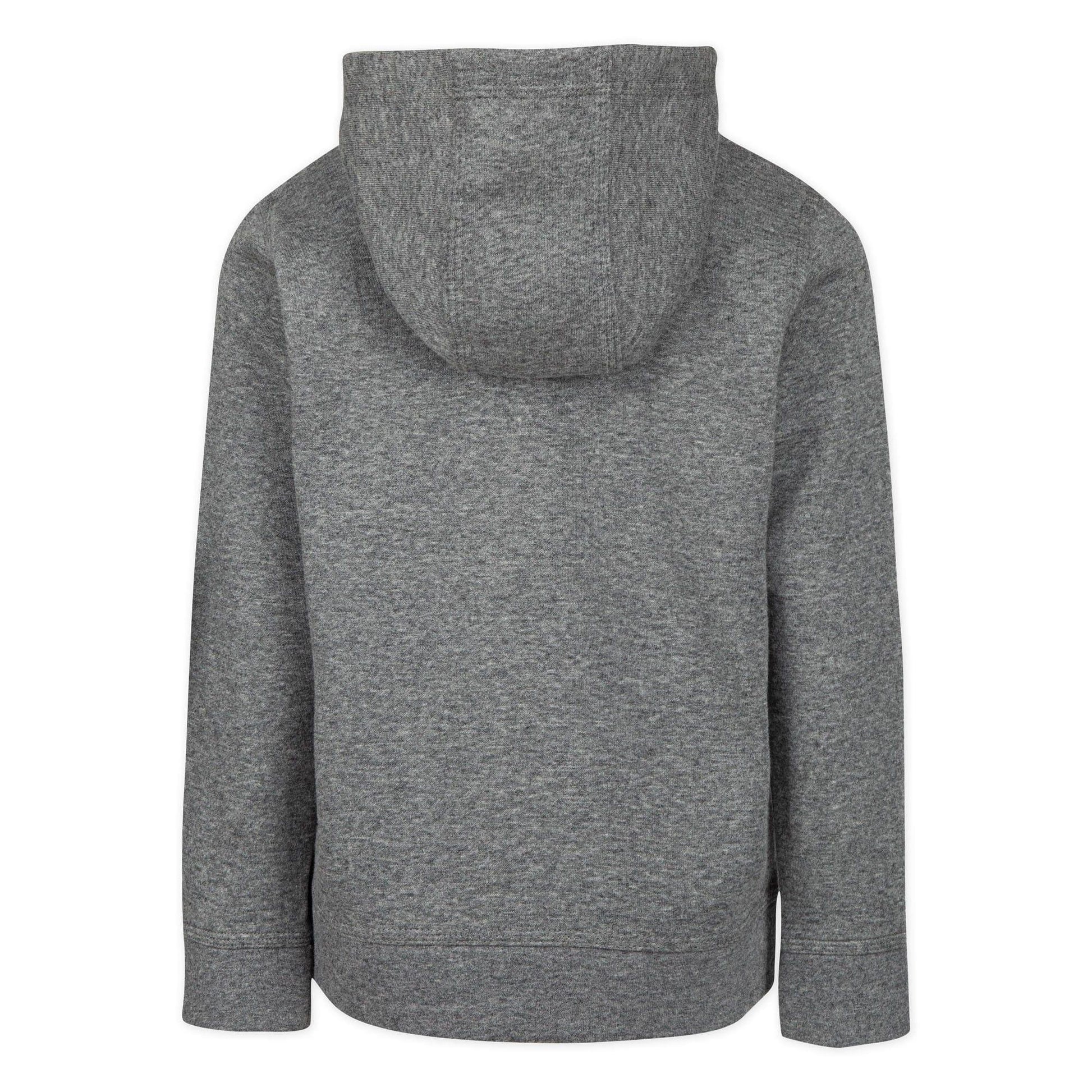 Grey - Back - Nike Childrens-Kids Club Fleece Full Zip Hoodie