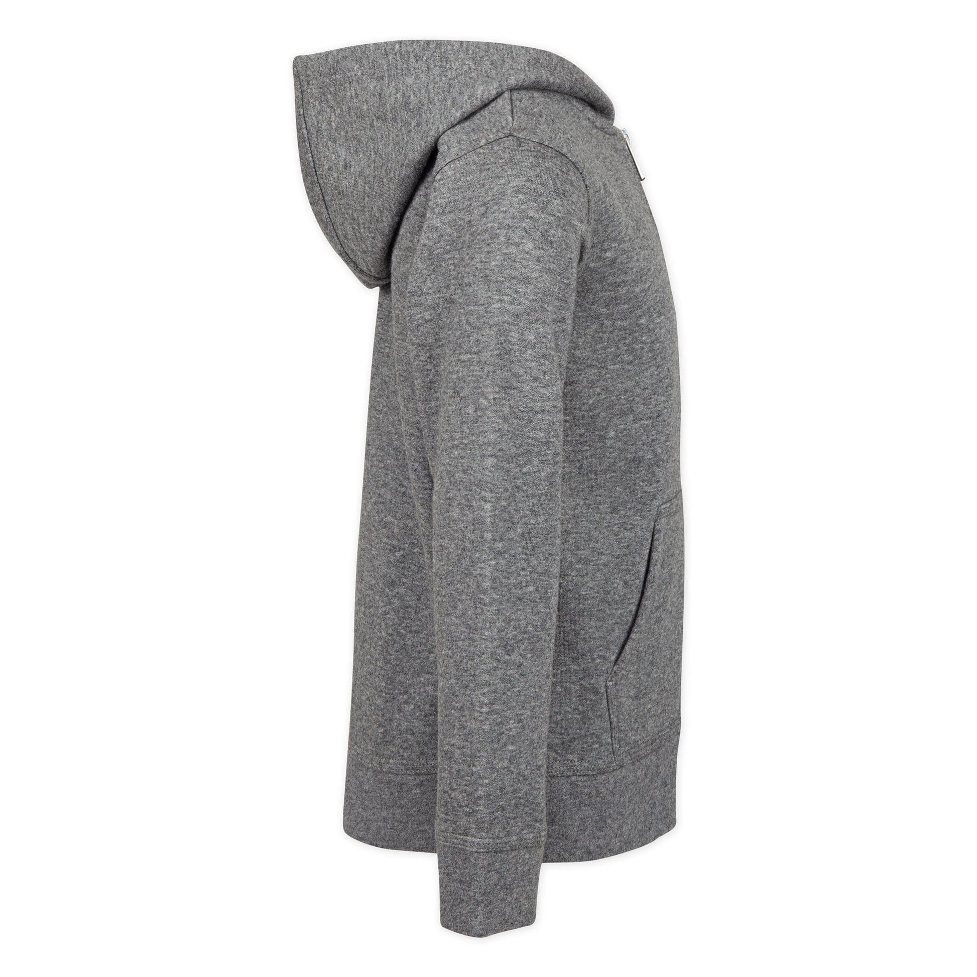 Grey - Lifestyle - Nike Childrens-Kids Club Fleece Full Zip Hoodie