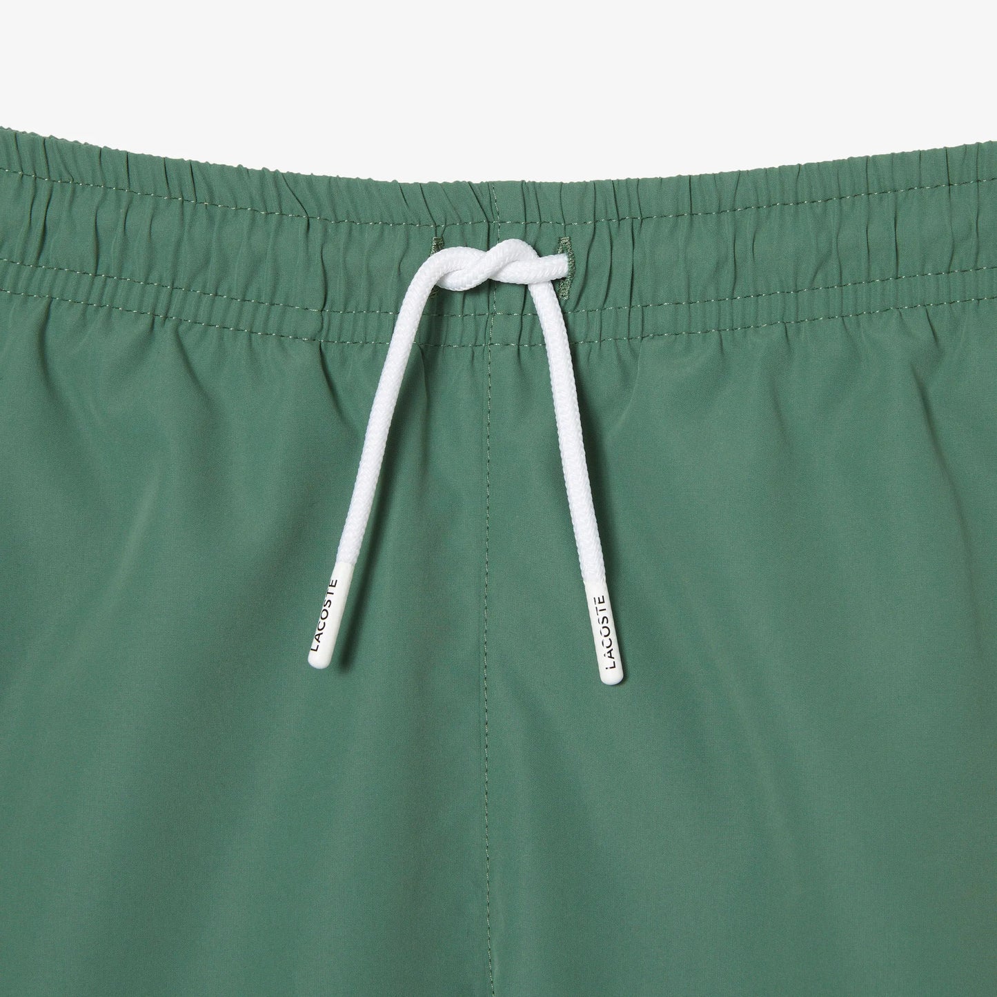 Green - Side - Lacoste Boys Quick Dry Swim Shorts