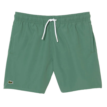 Green - Front - Lacoste Boys Quick Dry Swim Shorts