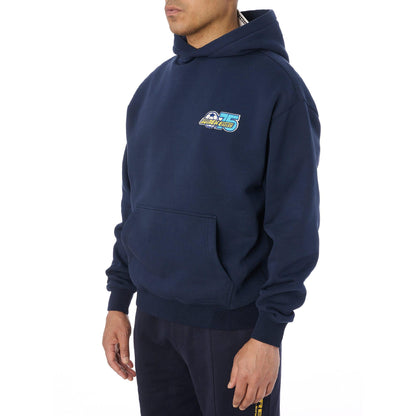 Navy - Side - Avirex Mens Soccer League Hoodie