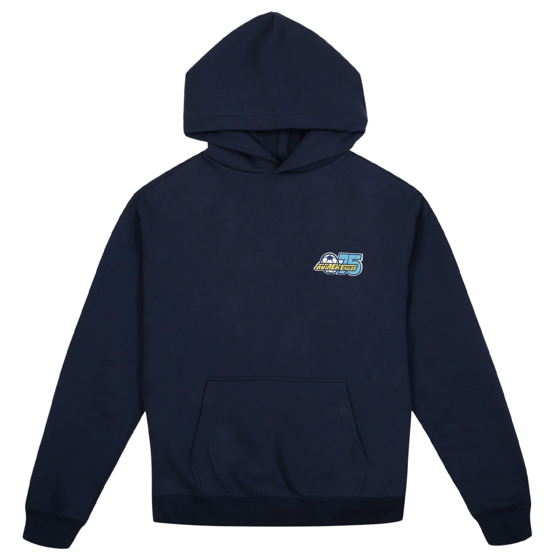 Navy - Front - Avirex Mens Soccer League Hoodie