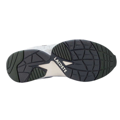 Grey - Lifestyle - Lacoste Mens Storm 96 Vintage Leather Trainers