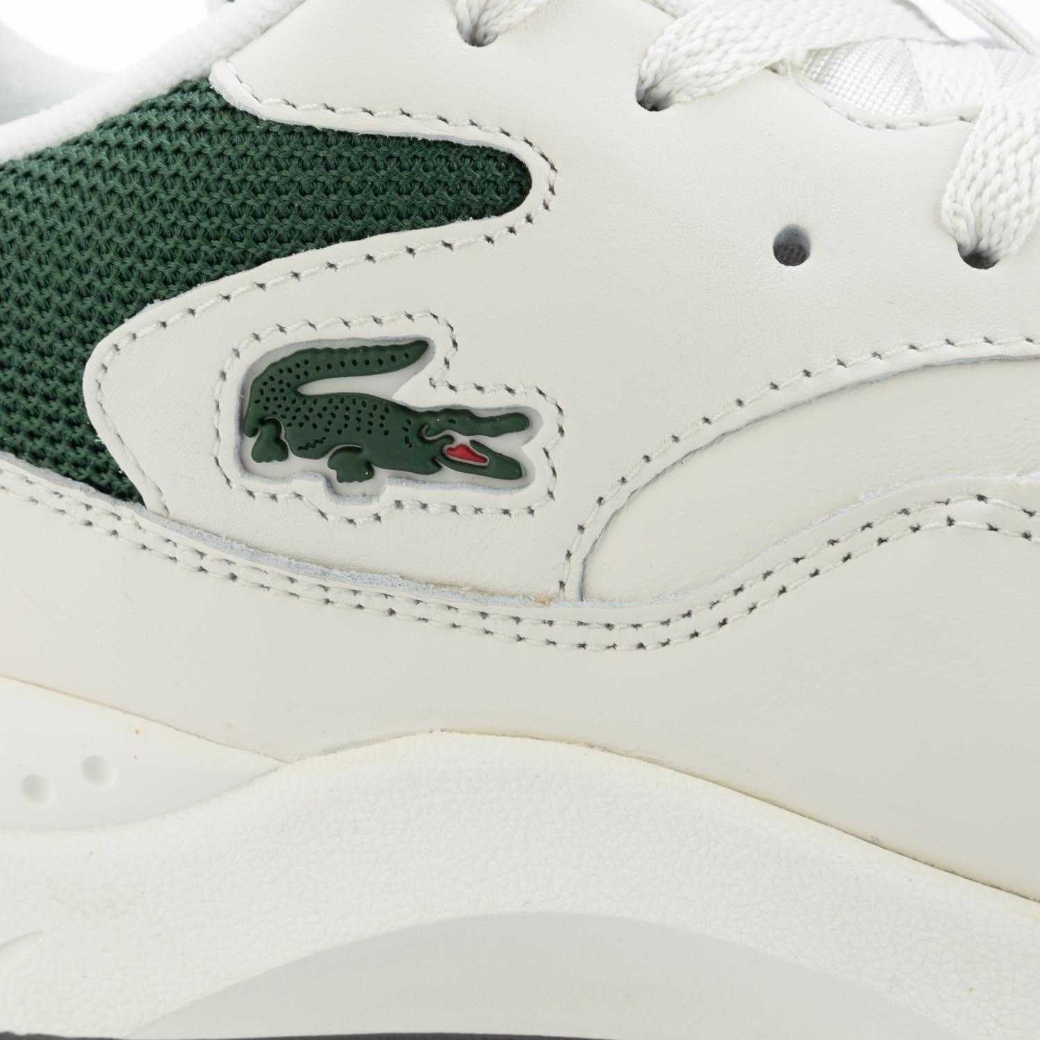 Off White - Pack Shot - Lacoste Mens Aceline Leather Trainers
