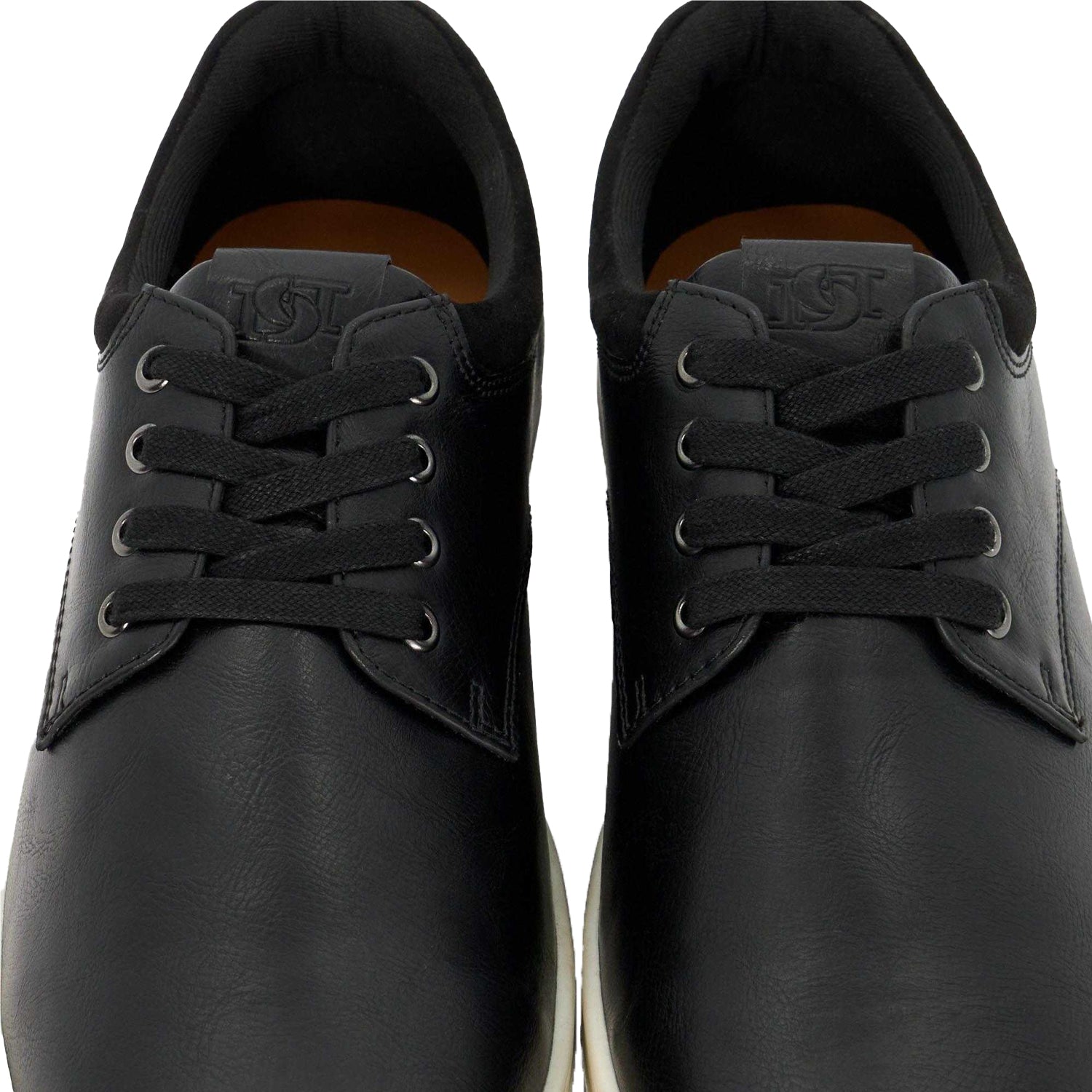 Black - Pack Shot - Dune London Mens Tamsen Lace Up Trainers