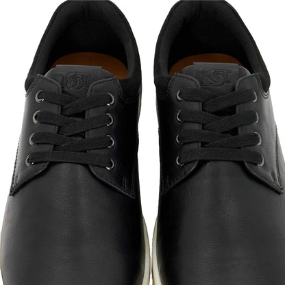 Black - Pack Shot - Dune London Mens Tamsen Lace Up Trainers