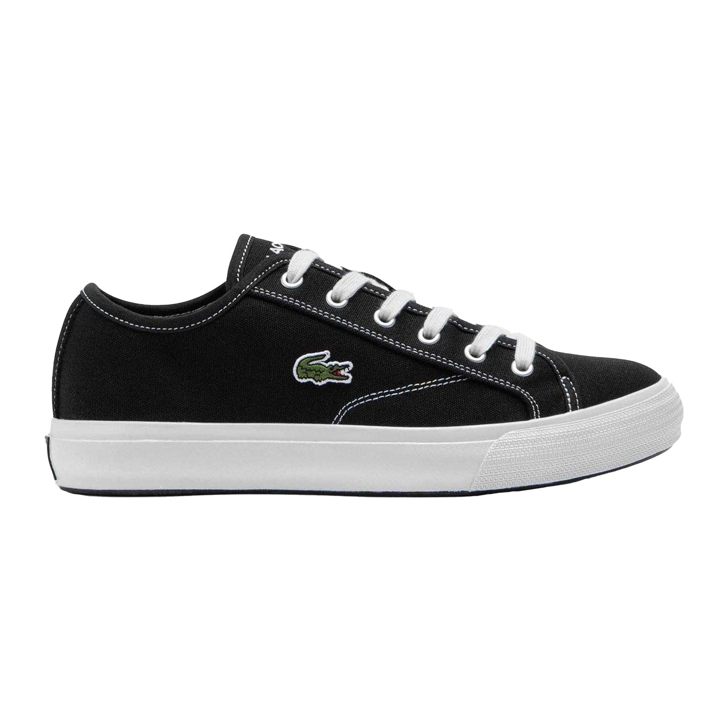 Black - Lifestyle - Lacoste Mens Backcourt Canvas Low Trainers