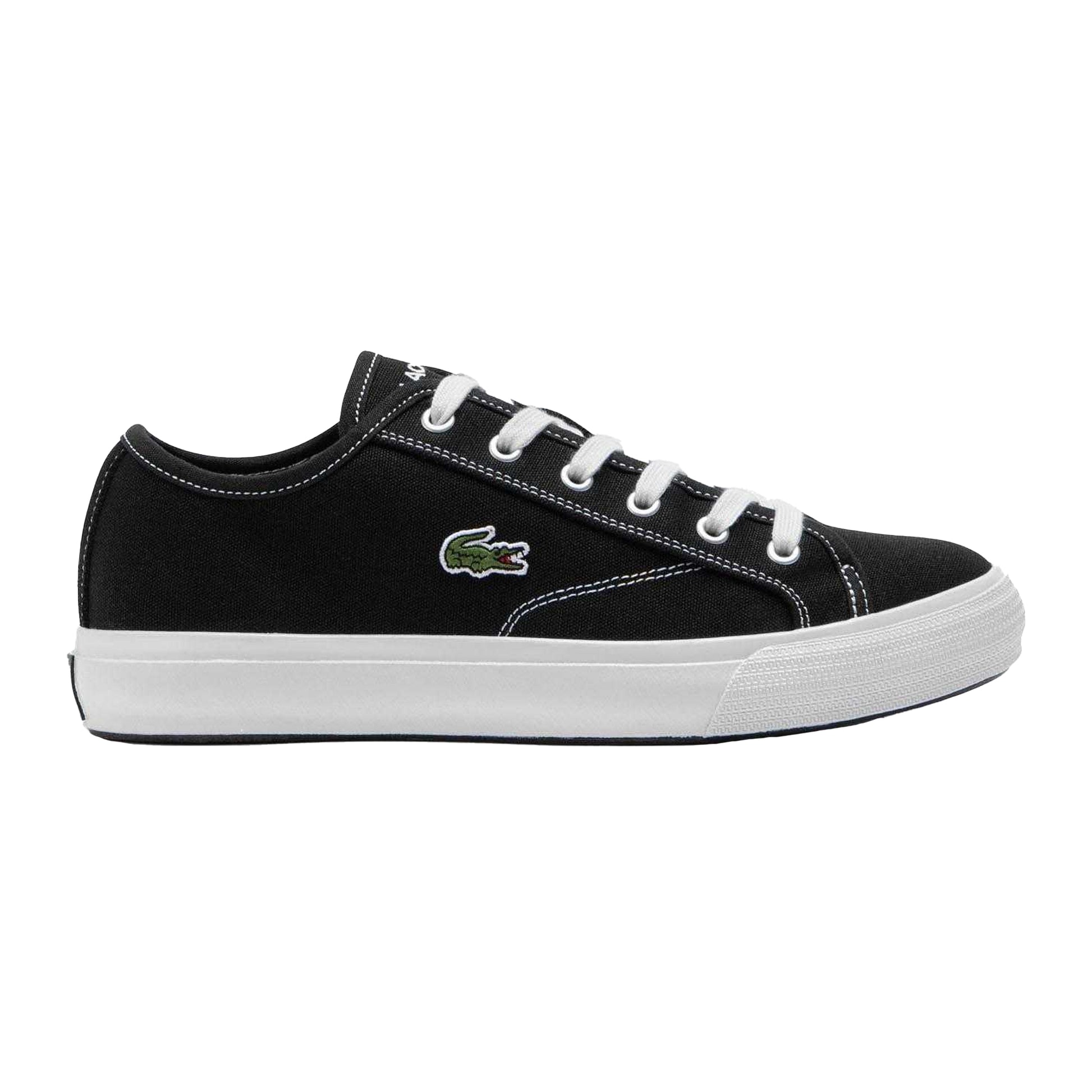 Black - Lifestyle - Lacoste Mens Backcourt Canvas Low Trainers