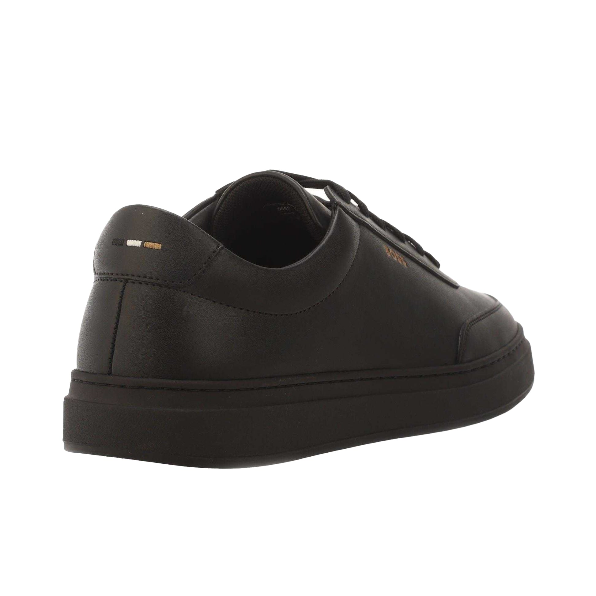 Black - Back - Boss Mens Kieran Tennis Trainers