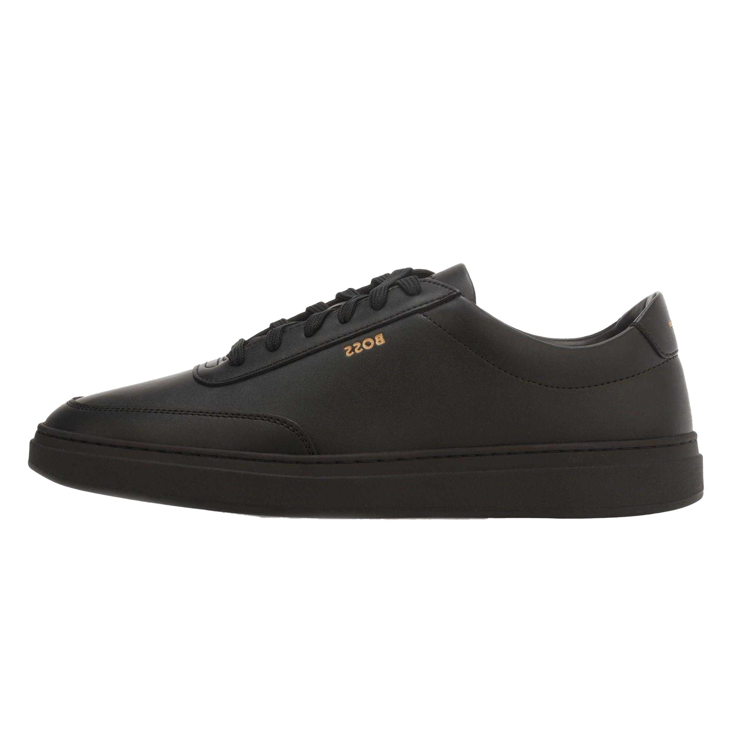 Black - Side - Boss Mens Kieran Tennis Trainers