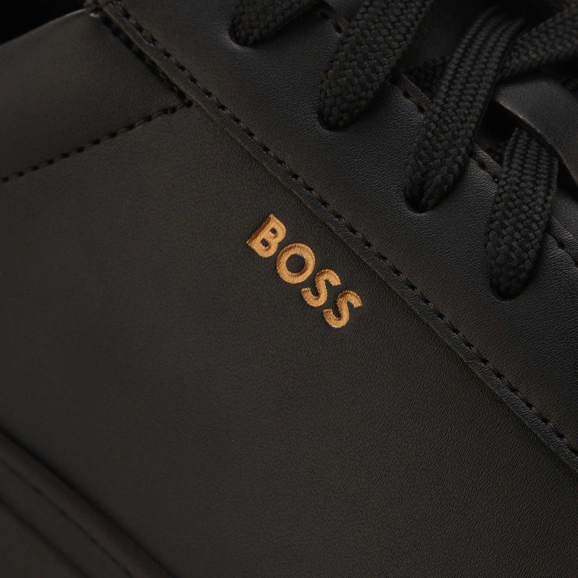 Black - Close up - Boss Mens Kieran Tennis Trainers