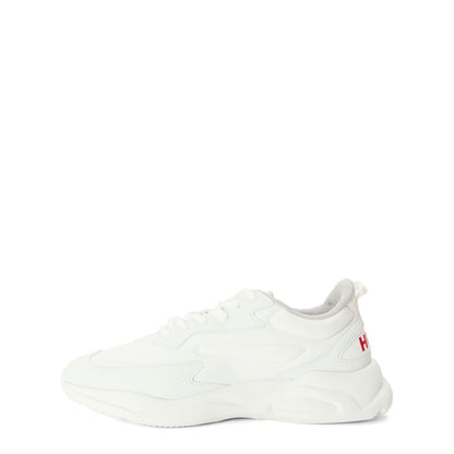 White - Back - Hugo Mens Leon Running Trainers
