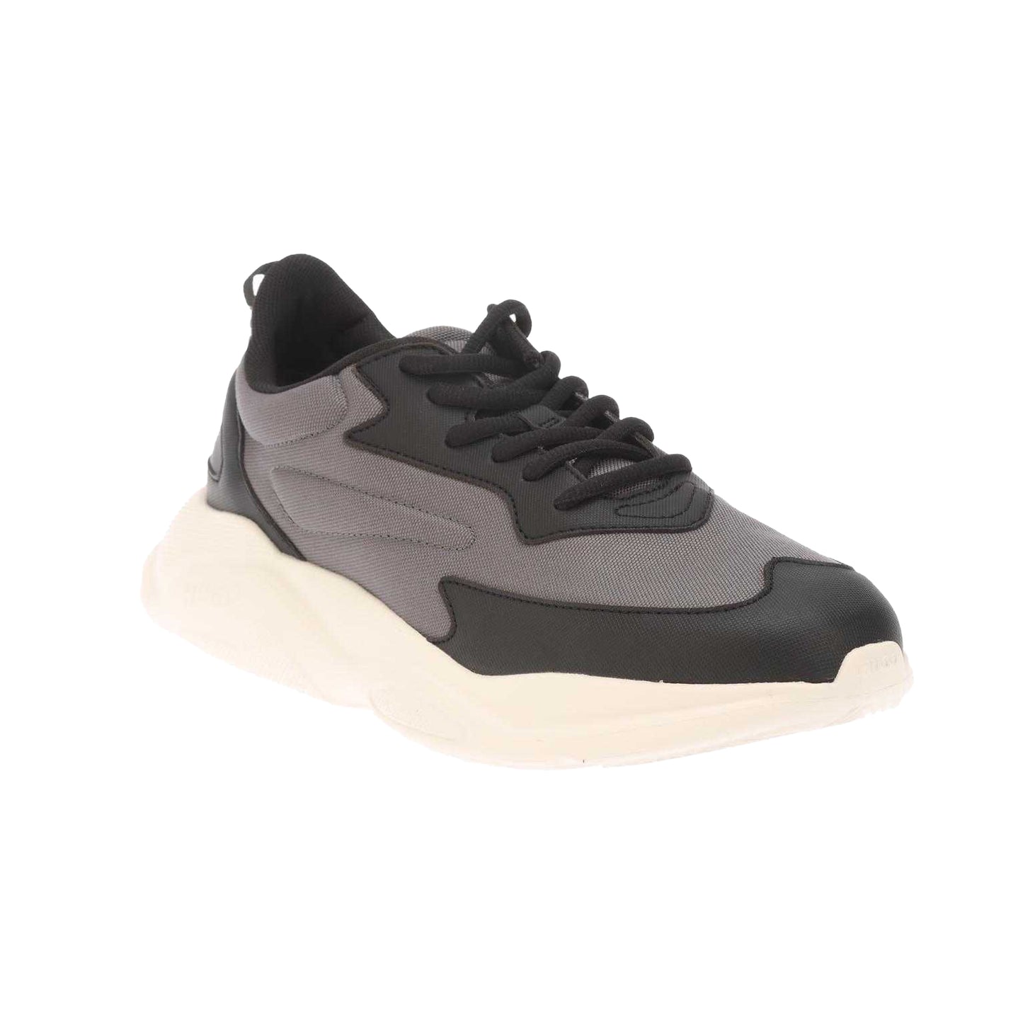 Charcoal - Front - Hugo Mens Leon Running Trainers