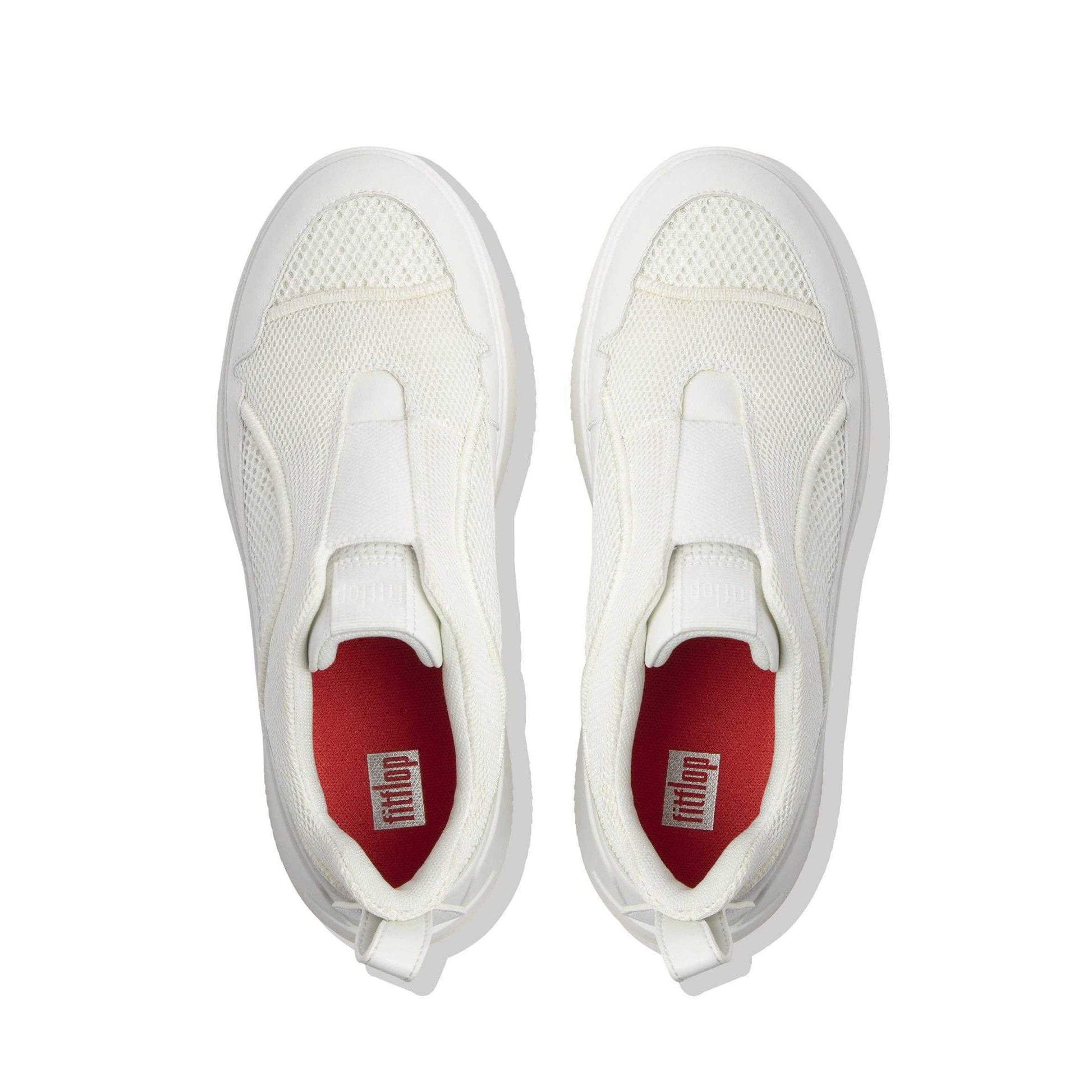 White - Lifestyle - Fit Flop Womens-Ladies Ammber Slip-on Trainers