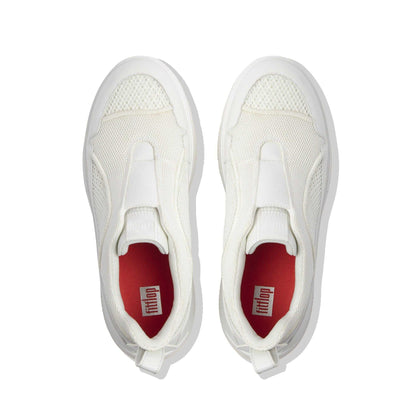 White - Lifestyle - Fit Flop Womens-Ladies Ammber Slip-on Trainers