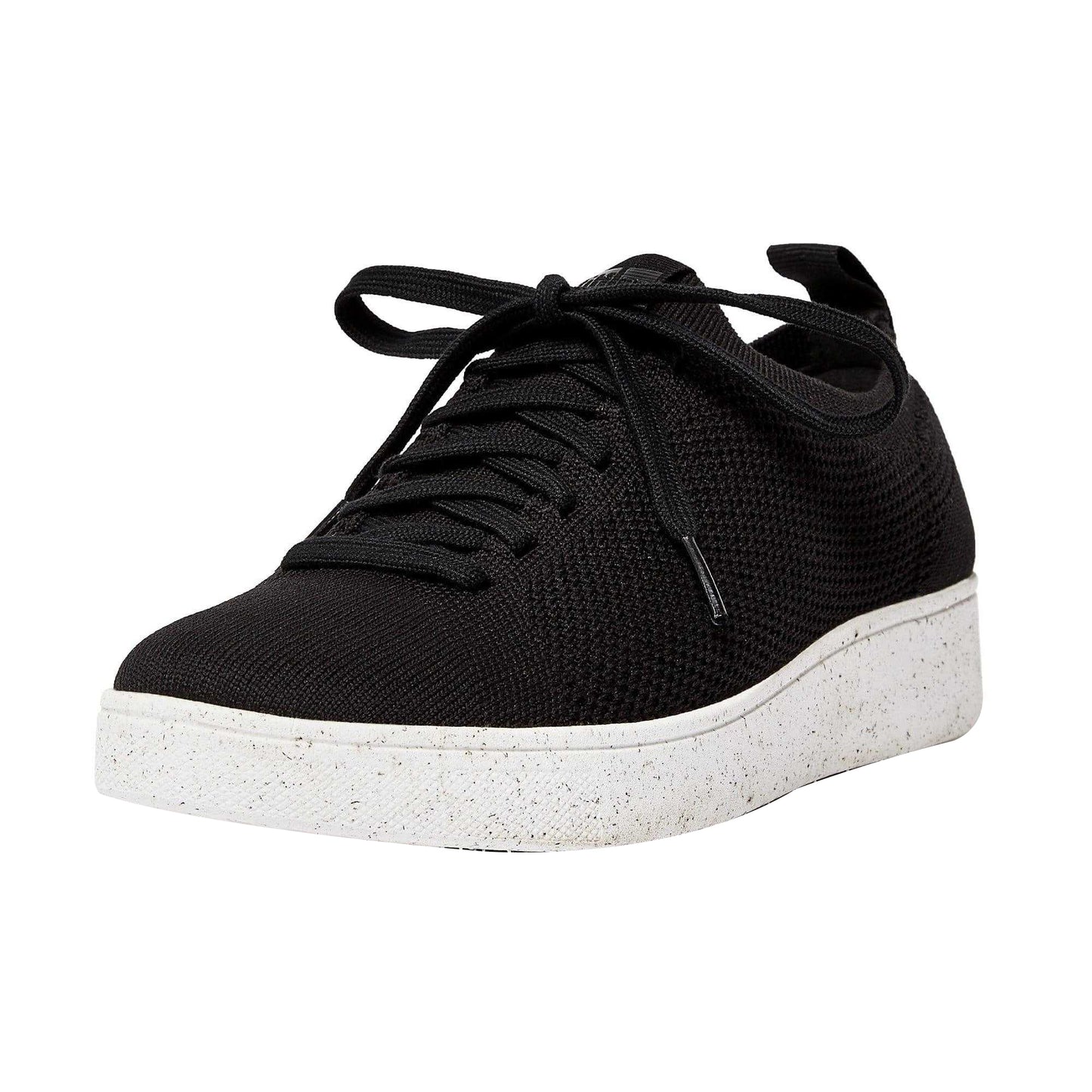 Black - Front - Fit Flop Womens-Ladies Rally E01 Knitted Trainers