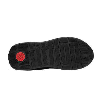 Black - Lifestyle - FitFlop Womens-Ladies F-Mode Suede Slip-In Trainers