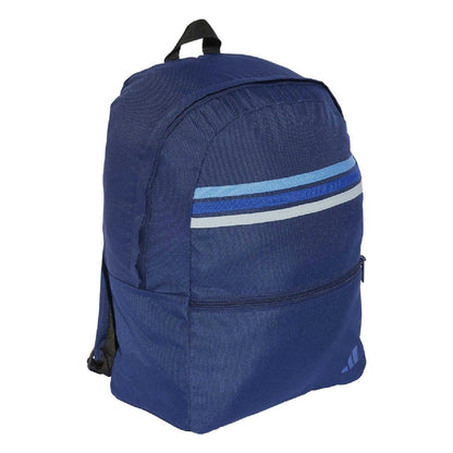 Blue - Front - Adidas Classic Back To School Stripe Backpack
