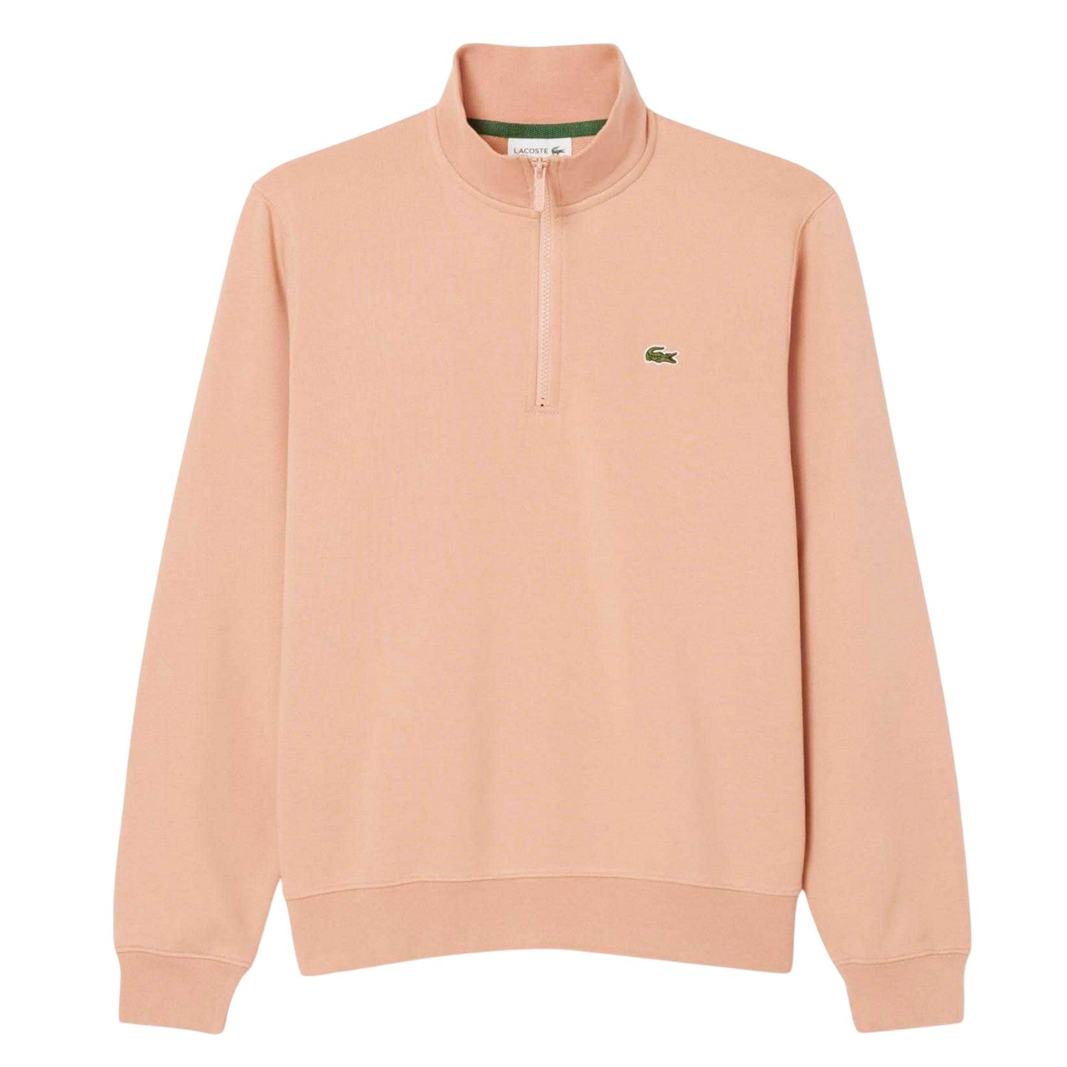 Pinkish - Front - Lacoste Mens Fleece Zipped Sweatshirt