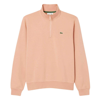 Pinkish - Front - Lacoste Mens Fleece Zipped Sweatshirt