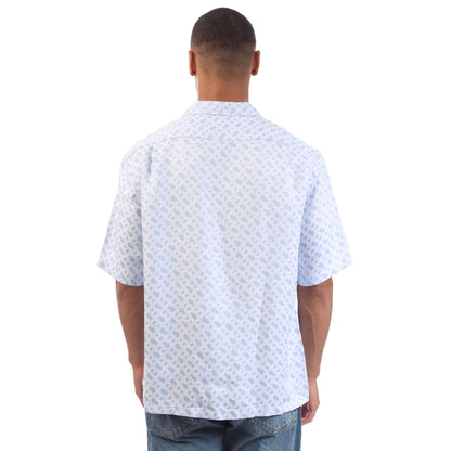 Blue - Back - Boss Mens C-Lars-252 Shirt