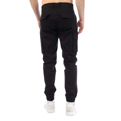 Black - Back - Duck and Cover Mens Chemmer Woven Trousers