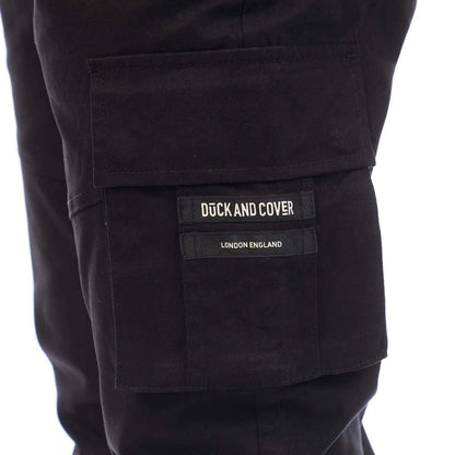 Black - Side - Duck and Cover Mens Chemmer Woven Trousers