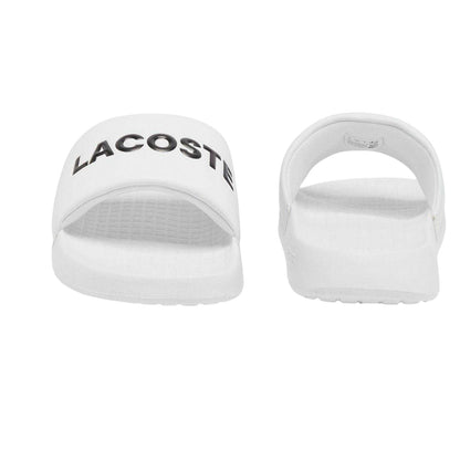 White-Black - Pack Shot - Lacoste Mens Serve 1.0 Sliders