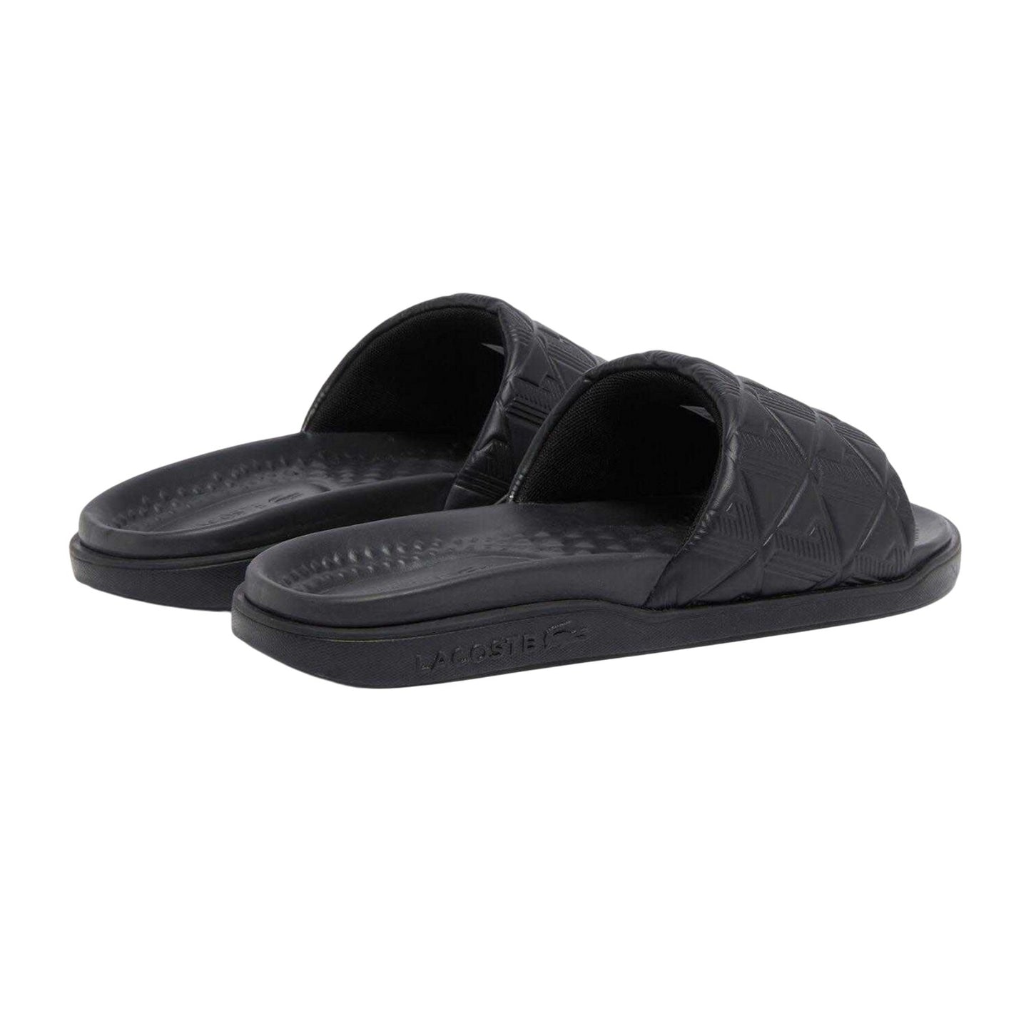 Black - Back - Lacoste Mens Serve Sliders