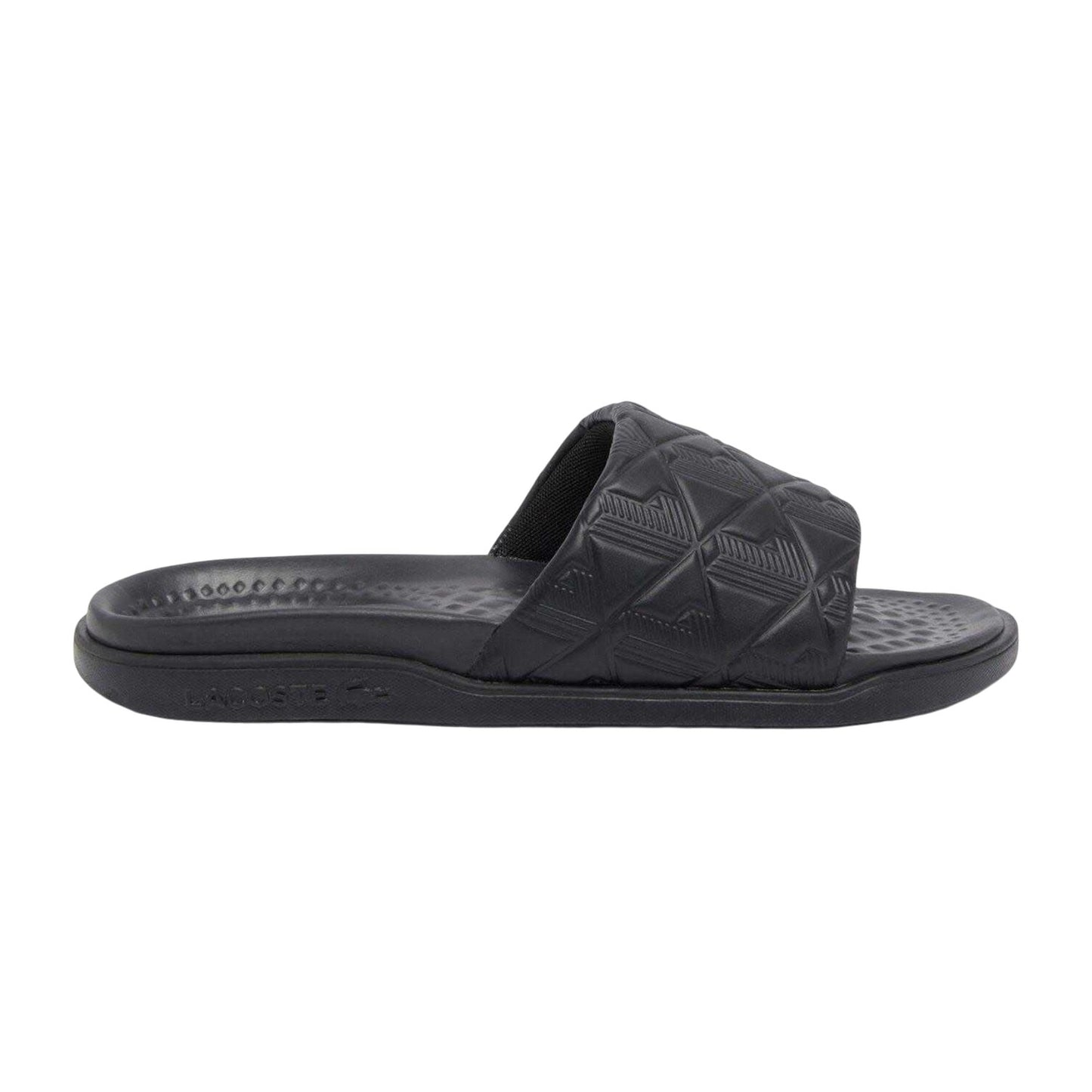 Black - Side - Lacoste Mens Serve Sliders