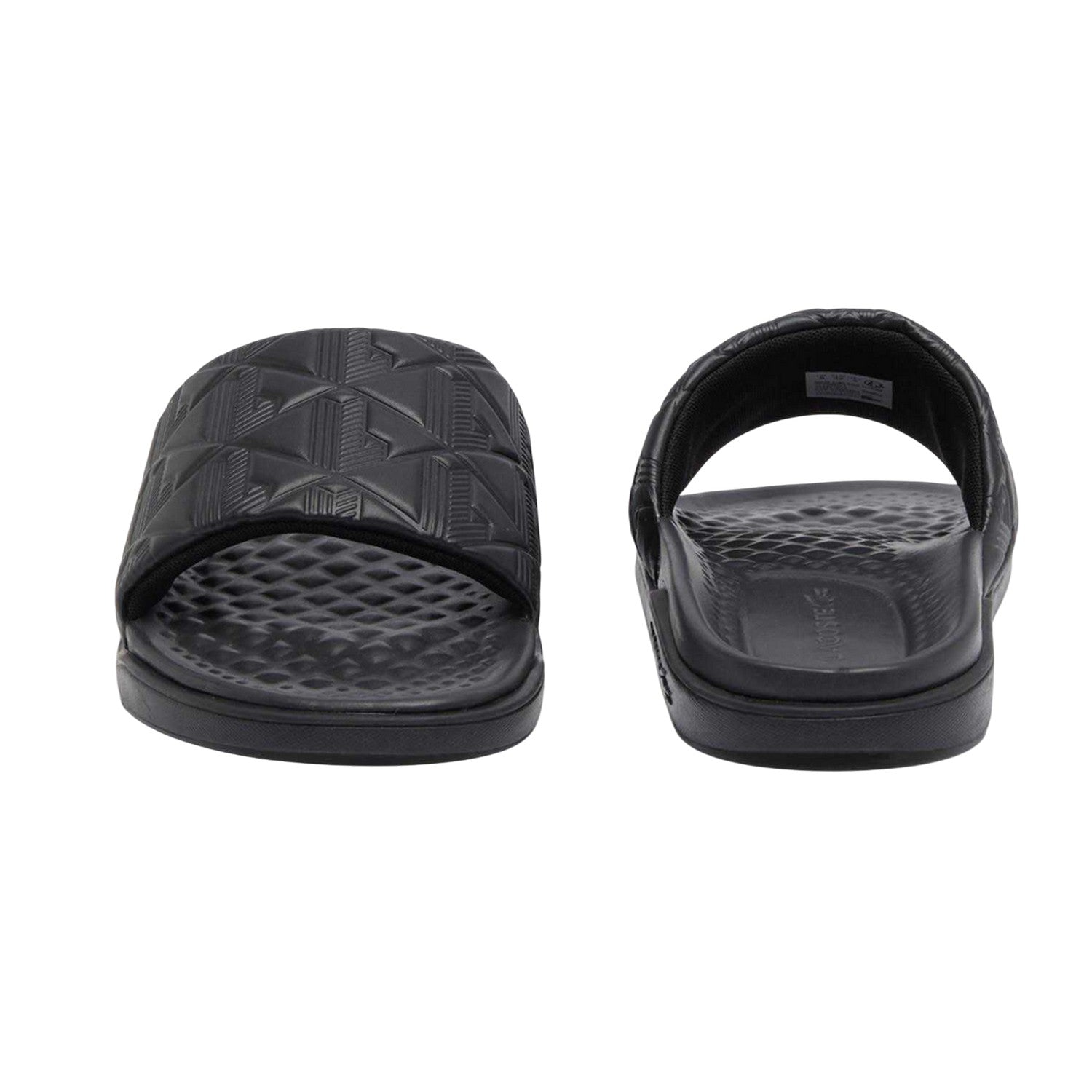 Black - Pack Shot - Lacoste Mens Serve Sliders