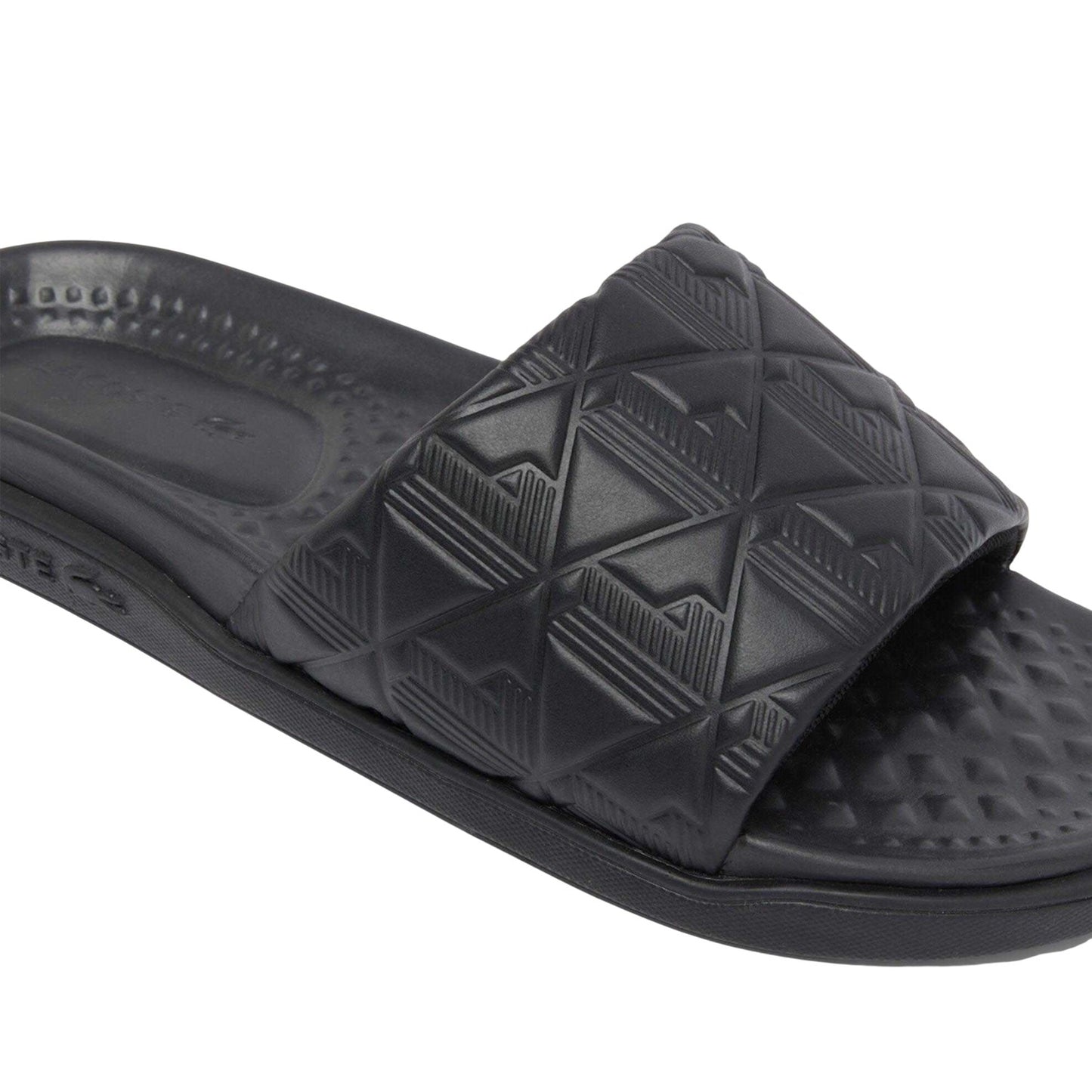 Black - Close up - Lacoste Mens Serve Sliders