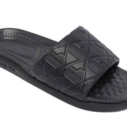 Black - Close up - Lacoste Mens Serve Sliders